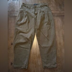 Fashion Nova Olive Barrel Pants